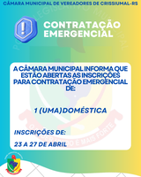 Processo Seletivo Nº 01/2026